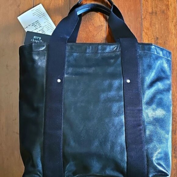 NWT Jack Spade Leather Tote Bag - Rare Designer Sample Prototype - Picture 3 of 13